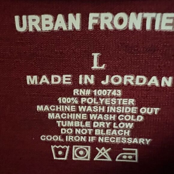 Men’s Urban Frontier Crew neck Tshirt
Cotton blend Sz L, deep Heather Red NWT - Picture 4 of 9